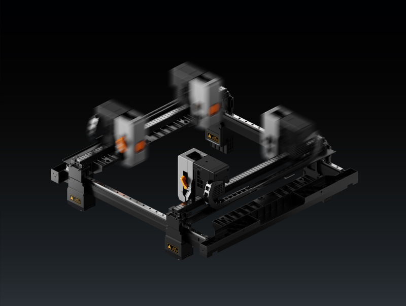 Four Independent Printing Heads